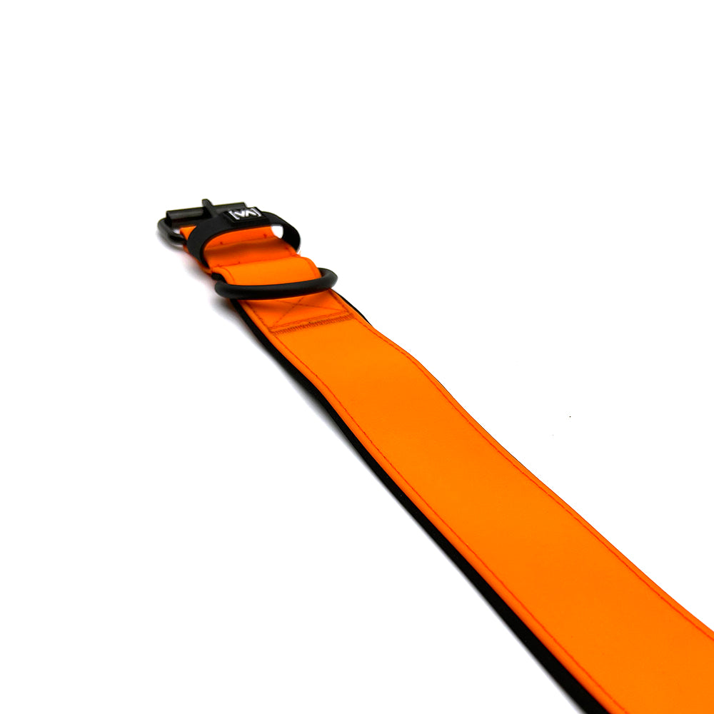 Wasserhalsband mit Strukturiertem HydroTex-Gummi für Hunde - Mit Abstehender Innenfütterung - Orange - Vitomalia -