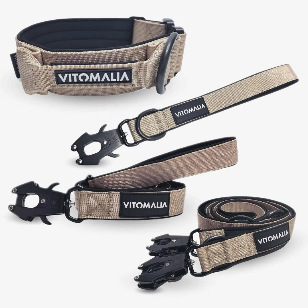 Bundle Extreme Edition Complete Set - Collar & 3 Leashes - Beige