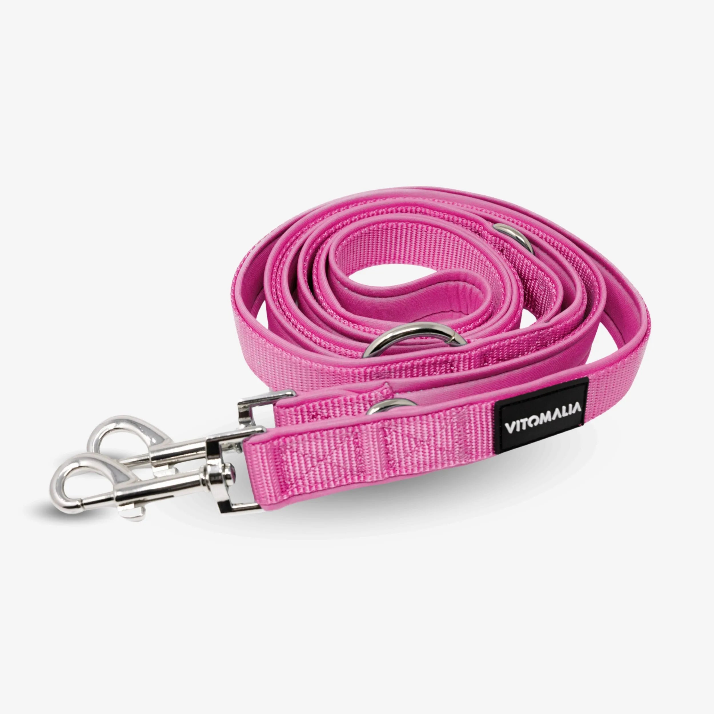 Classic adjustable Dog Leash pink
