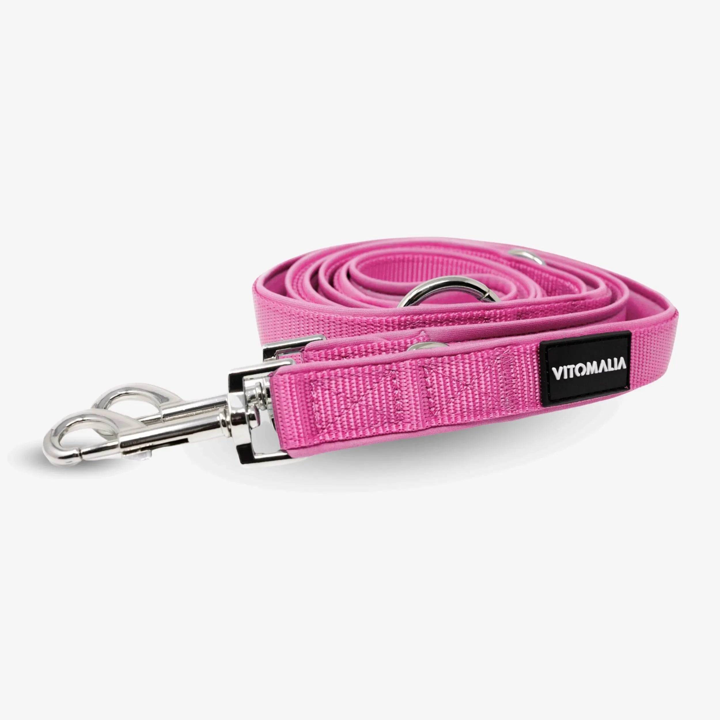 Classic adjustable Dog Leash pink