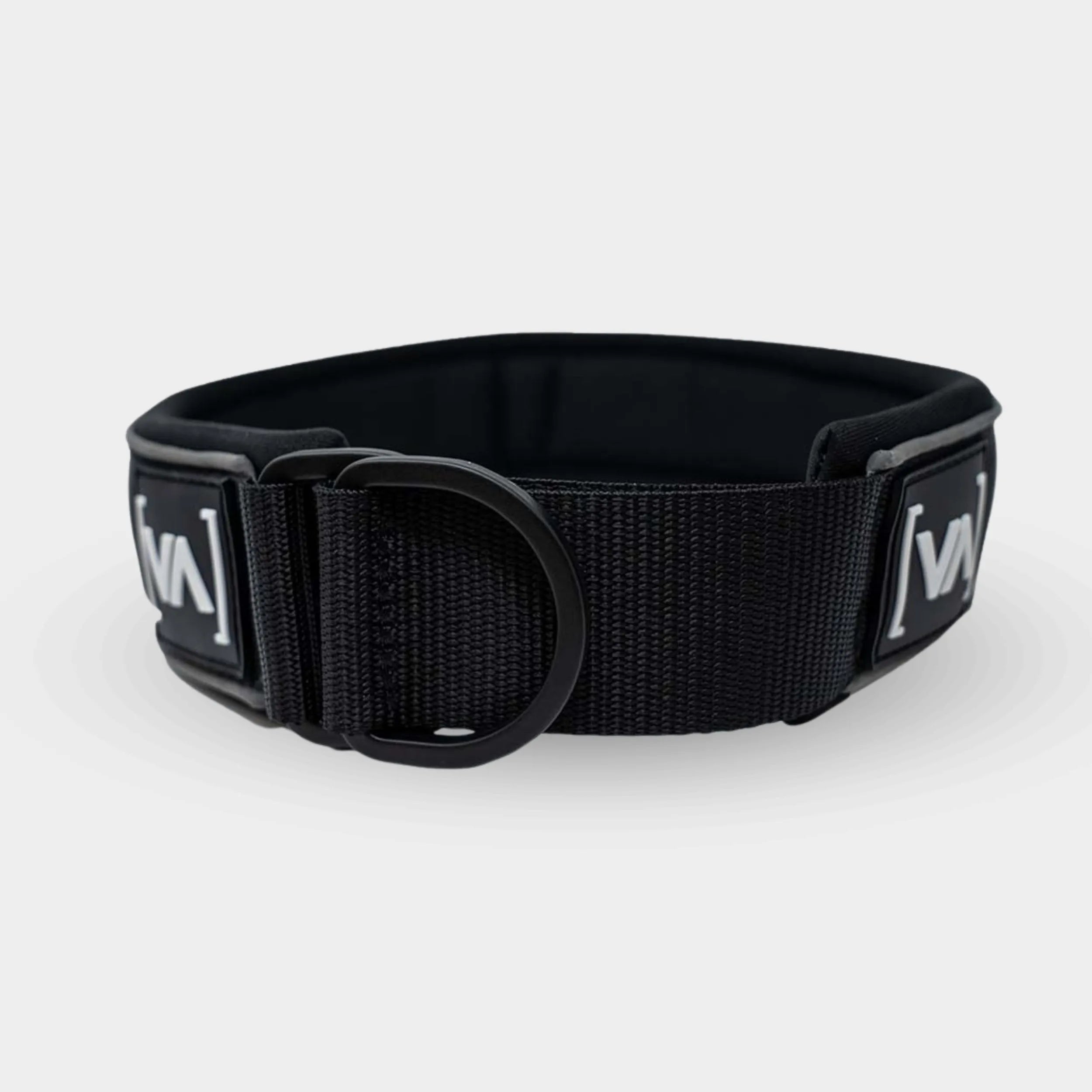 Lightweight pull-stop dog collar with anti-choke function Black