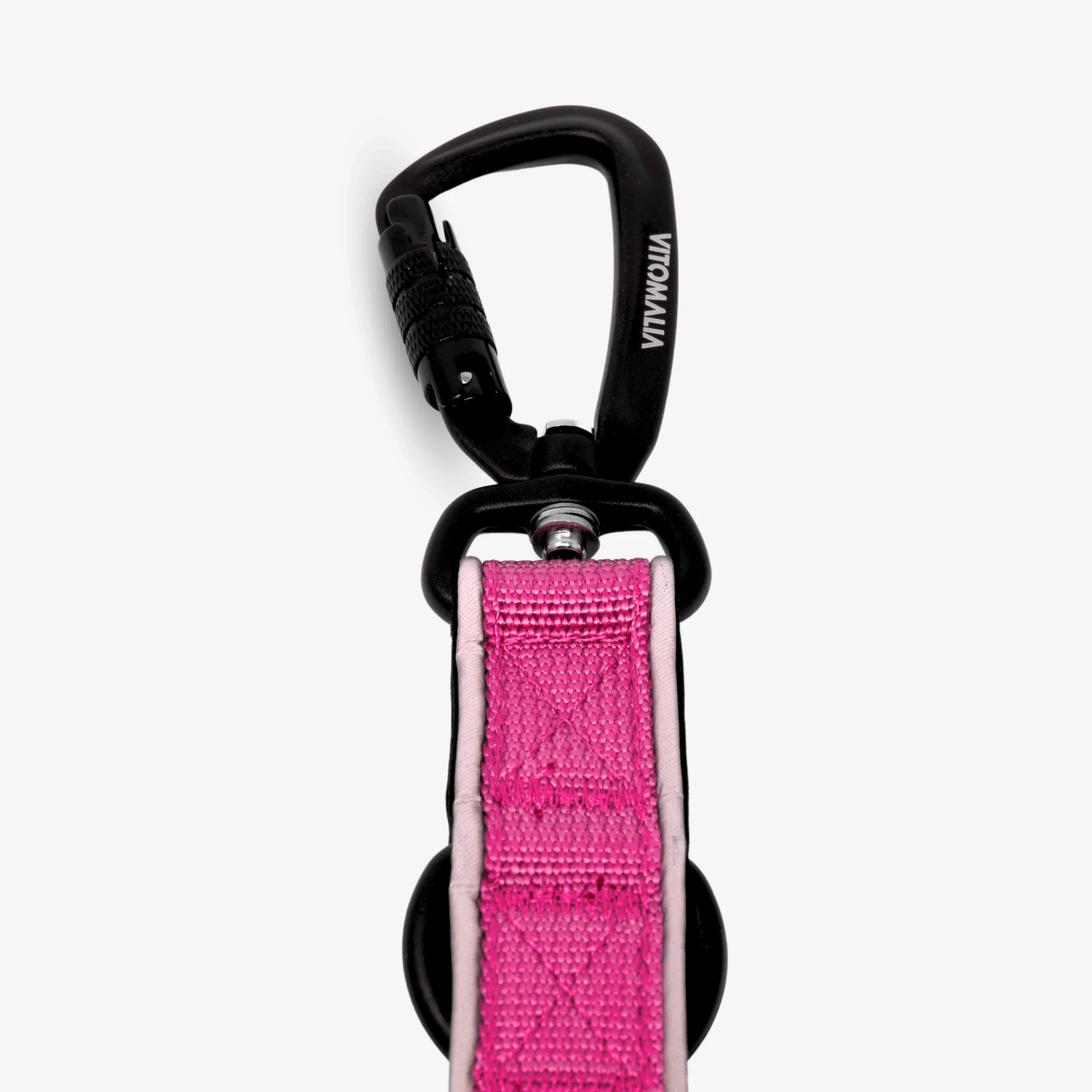 Leichte Hundeleine mit Reflextionsstreifen und Sicherheitskarabiner in Pink: 3-fach verstellbar - Easy Go Edition - Vitomalia - Hundeleine Easy Go Edition