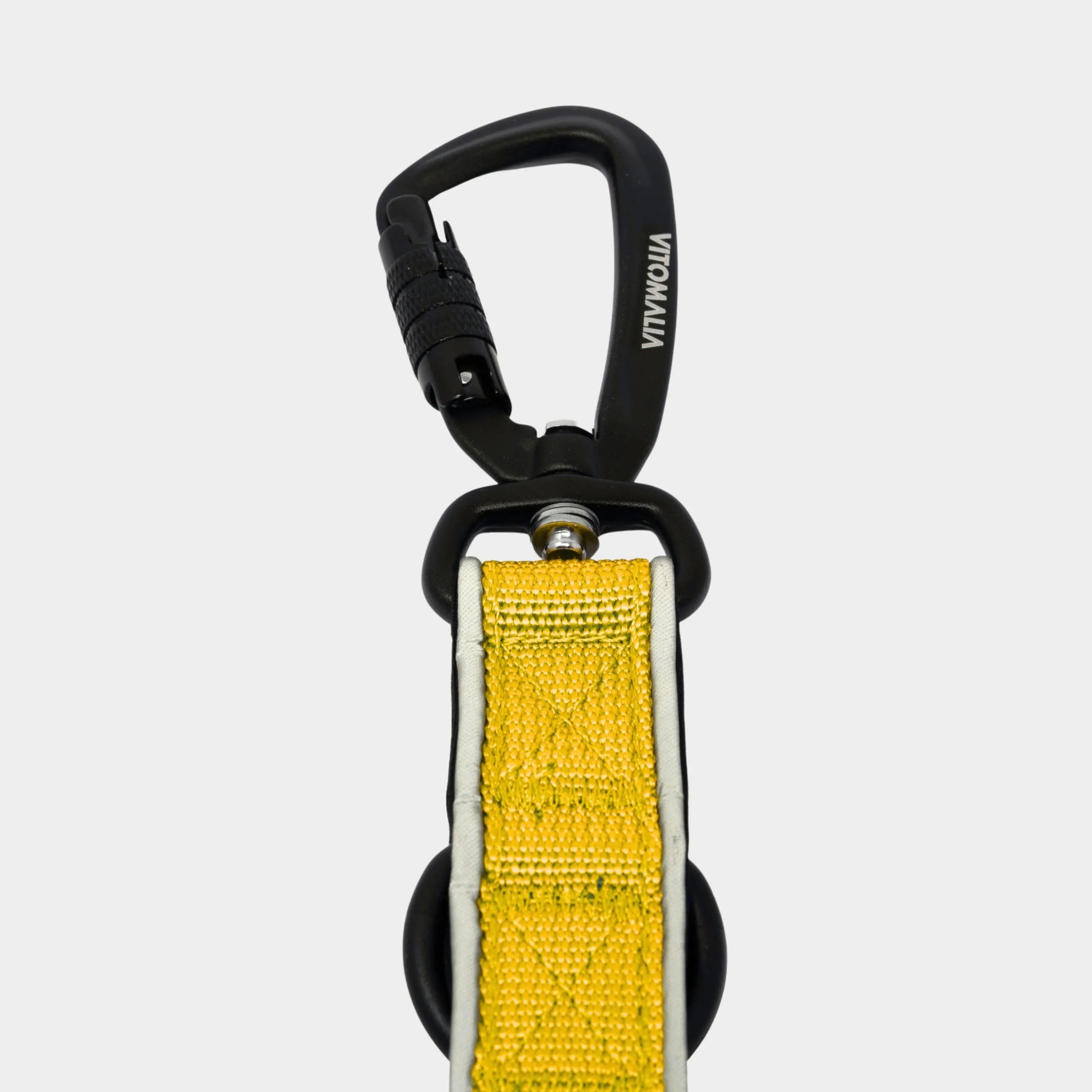 Leichte verstellbare Hundeleine mit Sicherheitskarabiner Gelb