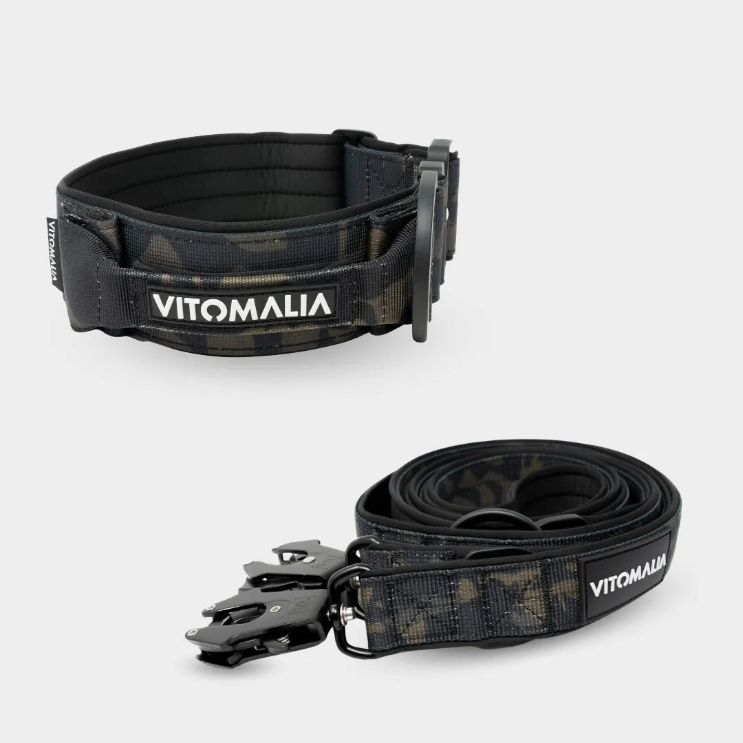 Bundle Extreme Edition Camouflage Set - Collar + 2.2m triple adjustable Dog Leash