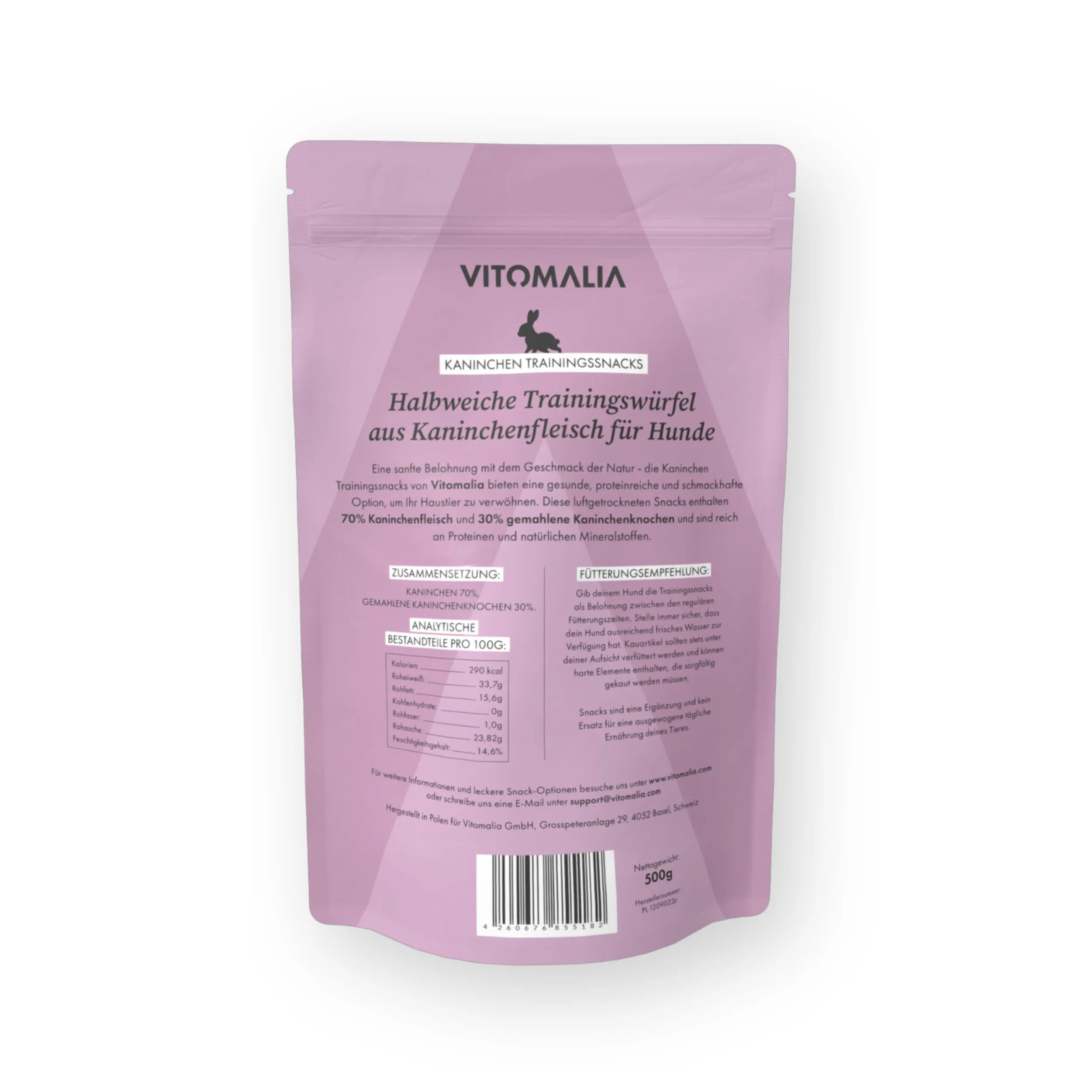 Kaninchen Trainingssnacks - 500g - Vitomalia - Trainingssnacks