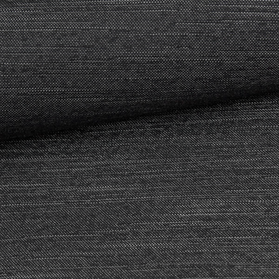 Orthopädisches Donut Hundebett – RePET Linen in Anthrazit