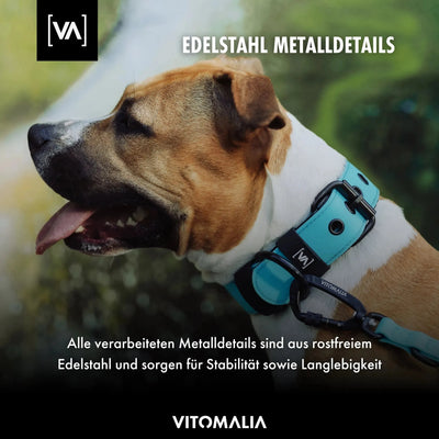 Wasserhalsband mit abstehender Innenfütterung Schwarz