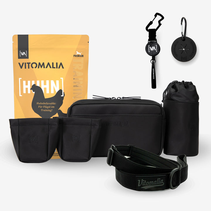 Bundle - Gassi-Complete-Set-Black-Chicken - With practical Waist Bag