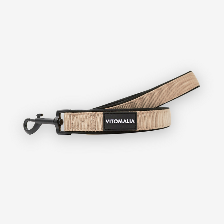 Classic Nero Edition Beige Dog Leash - with hand loop