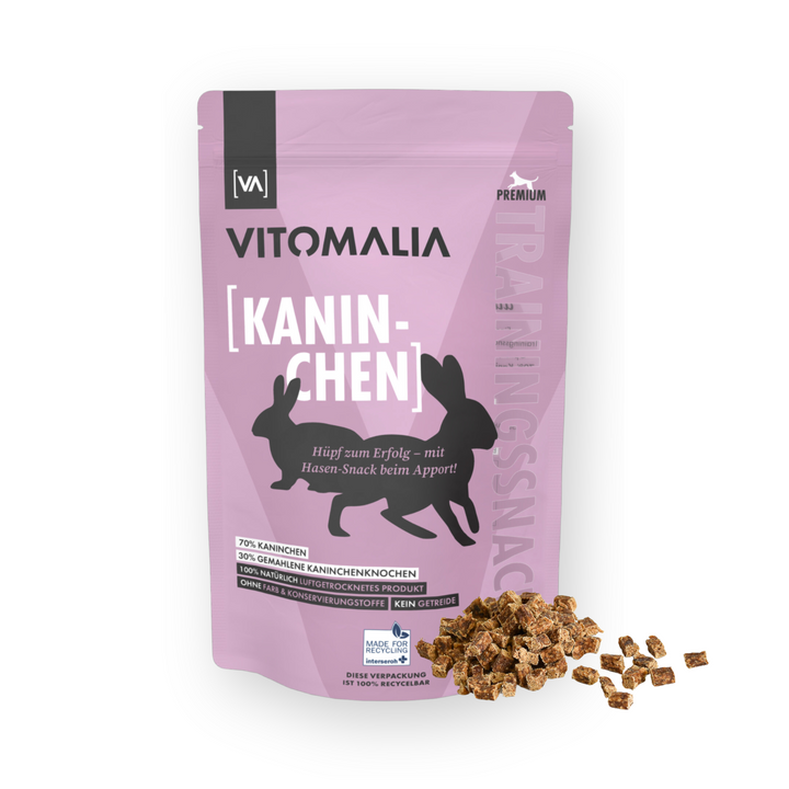 4er Trainingssnacks Bundle: Rind, Huhn, Kaninchen & Lamm – Gesamtgewicht 2kg (4x500g) - Vitomalia - Trainingssnacks