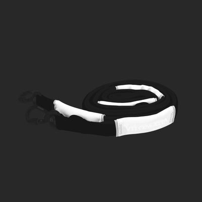 Reflektierende 3-fach verstellbare Hundeleine Anthrazit - 2,2m